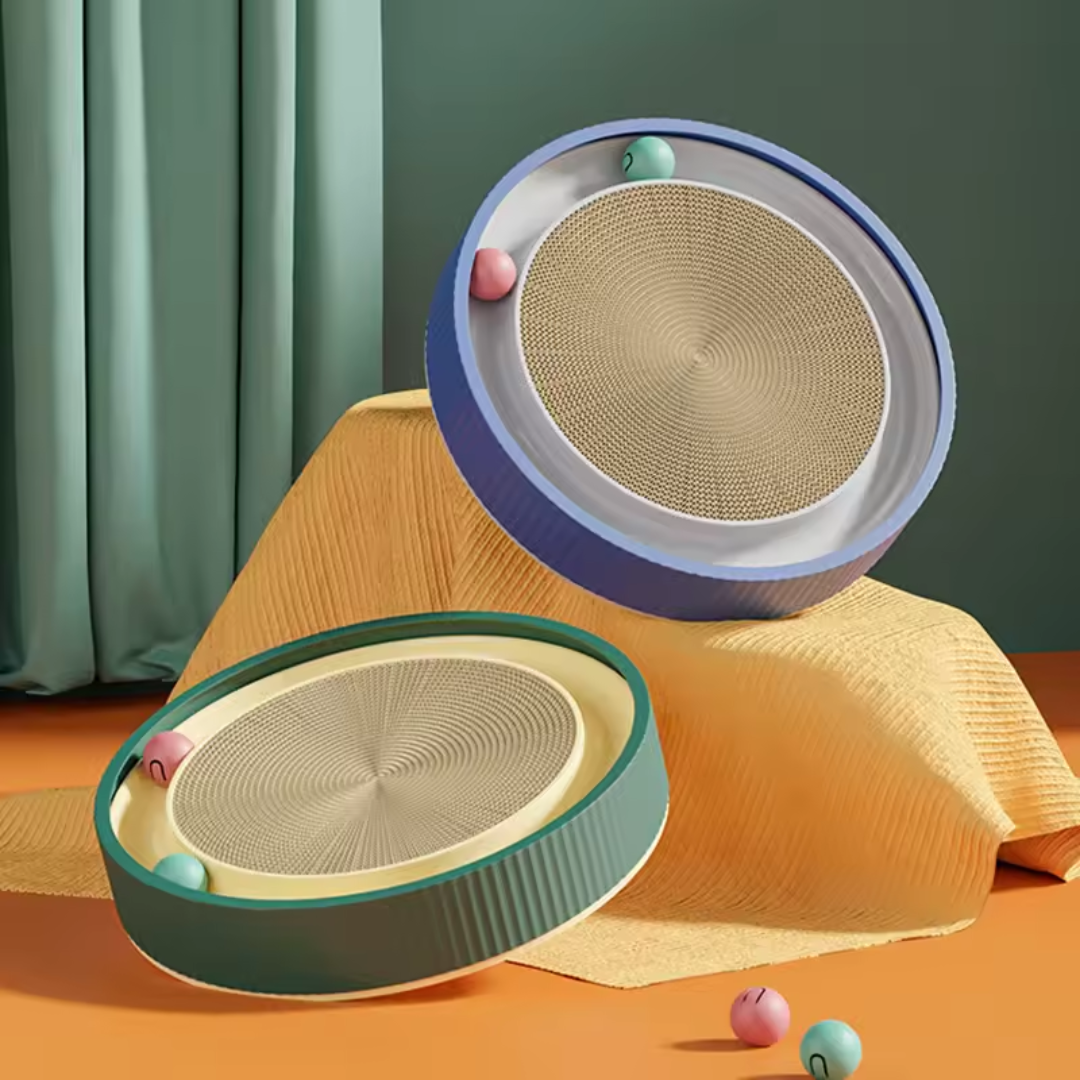 Brinquedo Arranhador Interativo com Bolinhas para Gatos