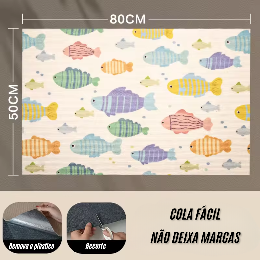 Carpete Adesivo (com Estampa) para Unha de Gatos