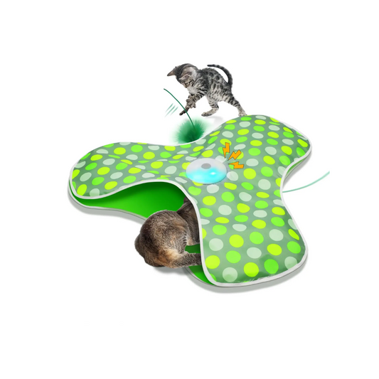 Brinquedo Tapete Elétrico de Caça para Gatos