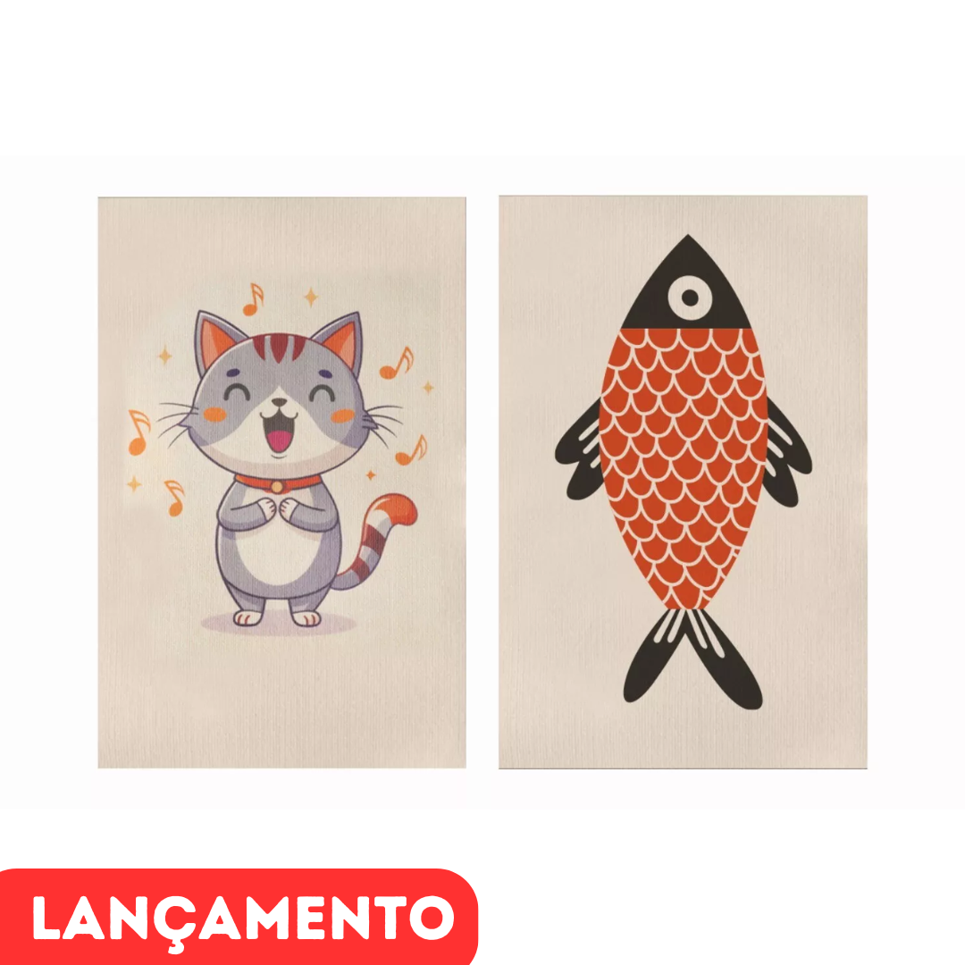 Carpete Adesivo (com Estampa) para Unha de Gatos