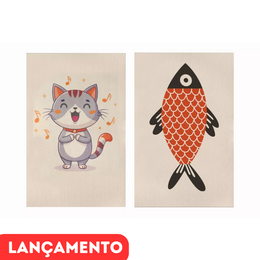 Carpete Adesivo (com Estampa) para Unha de Gatos